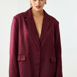 You Were on my mind - Loavies Bordoux Blazer - S (extreme oversized)